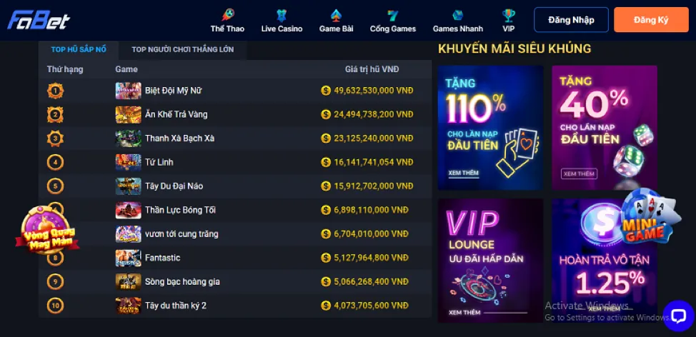 Trò chơi bắn cá tại sh bet